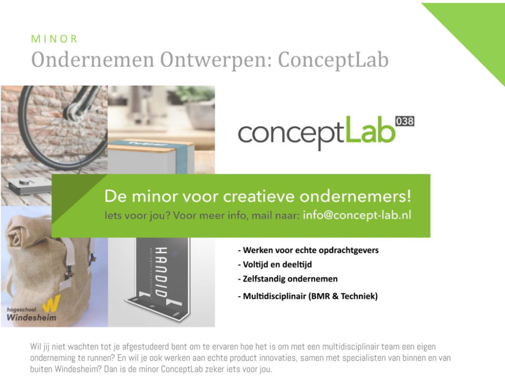 ConceptLab Windesheim Brochure BMR-1 foto deel